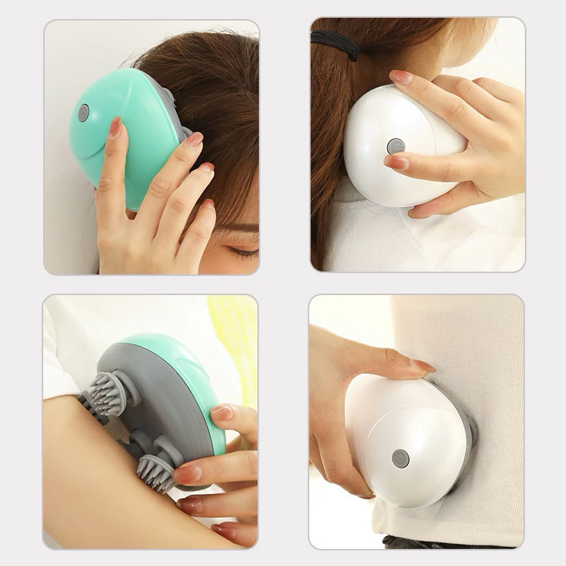 Massageador capilar elétrico com vibração para estimular crescimento do cabelo