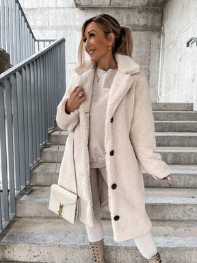 2024 Amazon outono e inverno europeu e americano transfronteiriço roupa de mulher popular felpa de manga larga solapa de mulher de felpa superior abrigo largo