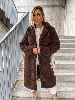 2024 Amazon outono e inverno europeu e americano transfronteiriço roupa de mulher popular felpa de manga larga solapa de mulher de felpa superior abrigo largo