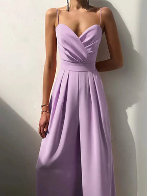 Macacão suspender cintura reta esfregar chão minimalista macacão novo 2025 primavera e verão nova moda high street feminino c