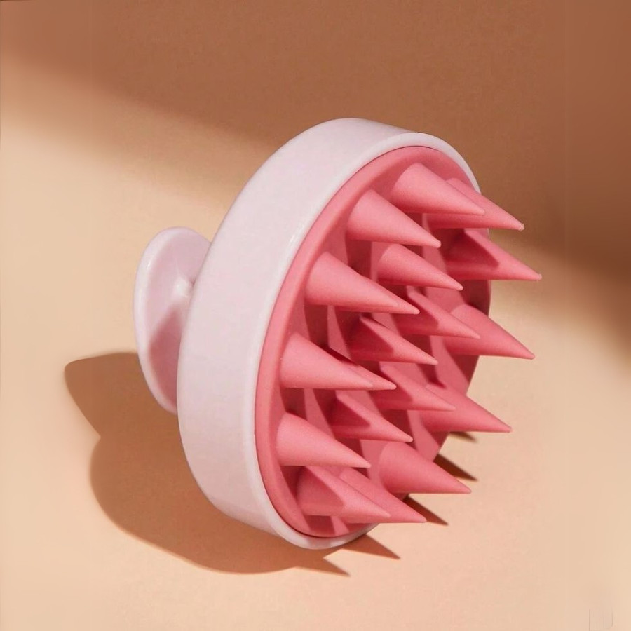 Escova Para Couro Cabeludo Massajador De 1pc Com Silicone Macio Cabelos , Uso Molhado E Seco